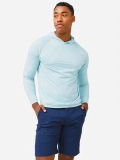 Peter Millar Crown Sport Men's Pine Performance Hoodie -ST.BERNARD MS22EK45xWILLOWMISTxPrimary 71067615