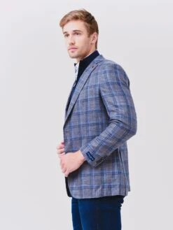 Peter Millar Collection Men's Cove Windowpane Soft Jacket -ST.BERNARD MS22RJ05xESPxAlt2 61602812
