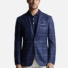 Peter Millar Crown Crafted Men's Nags Plaid Soft Jacket -ST.BERNARD MS23XJ01xNAVYxAlt1 86116688