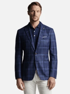 Peter Millar Crown Crafted Men's Nags Plaid Soft Jacket -ST.BERNARD MS23XJ01xNAVYxAlt1 86116688 62b88b1d ea8d 4792 b9f9 cf94849631d5