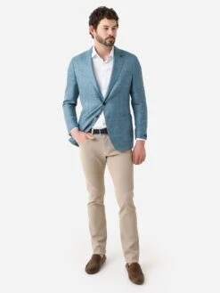 Peter Millar Crown Crafted Men's Bern Windowpane Soft Jacket -ST.BERNARD MS23XJ02xSTAINEDGLASSxAlt3 92675073