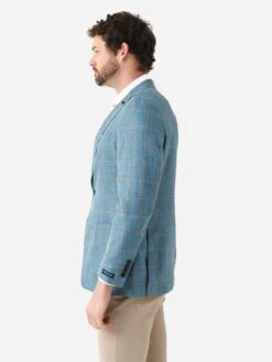 Peter Millar Crown Crafted Men's Bern Windowpane Soft Jacket -ST.BERNARD MS23XJ02xSTAINEDGLASSxAlt4 92675074