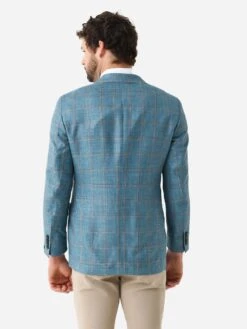 Peter Millar Crown Crafted Men's Bern Windowpane Soft Jacket -ST.BERNARD MS23XJ02xSTAINEDGLASSxAlt5 92675075