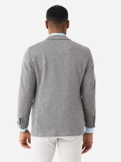 Peter Millar Crown Crafted Men's Holden Solid Jersey Soft Jacket -ST.BERNARD MS23XJ06xGALEGREYxAlt4 93189234