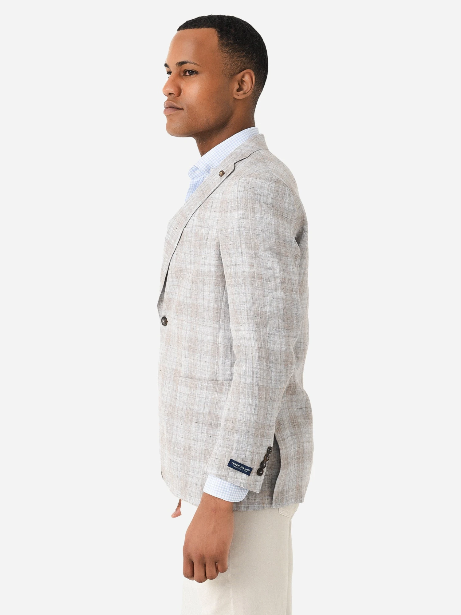 Peter Millar Crown Crafted Men's Bay Plaid Soft Jacket 5 Peter Millar Crown Crafted Men's Bay Plaid Soft Jacket - Image 3