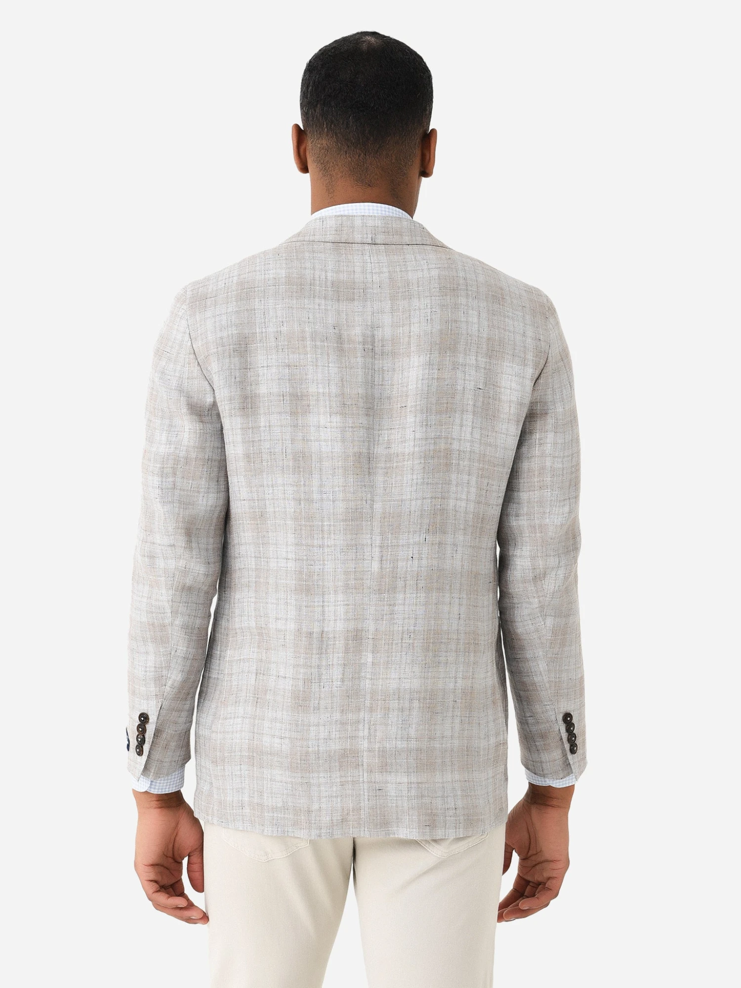 Peter Millar Crown Crafted Men's Bay Plaid Soft Jacket 6 Peter Millar Crown Crafted Men's Bay Plaid Soft Jacket - Image 4