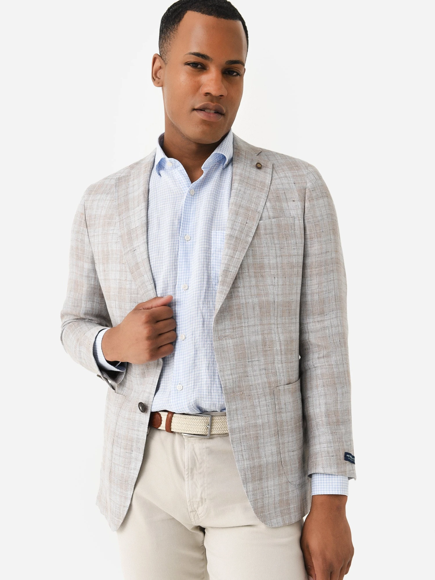Peter Millar Crown Crafted Men's Bay Plaid Soft Jacket 3 Peter Millar Crown Crafted Men's Bay Plaid Soft Jacket