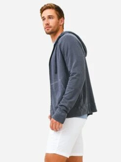 James Perse Men's Vintage Zip-Up Hoodie -ST.BERNARD MXA2130xNORTHPIGMENTxAlt3 69628241