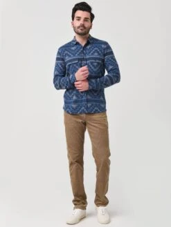 Faherty Brand Men's B. Yellowtail Legend Sweater Shirt -ST.BERNARD MXH2109xBIGHORNNIGHTxAlt3 54518770