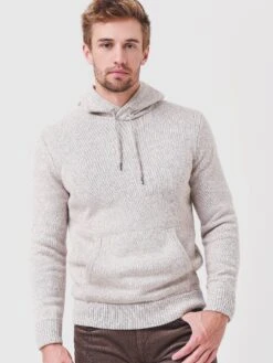 Faherty Brand Men's Cashmere Wool Marled Hoodie