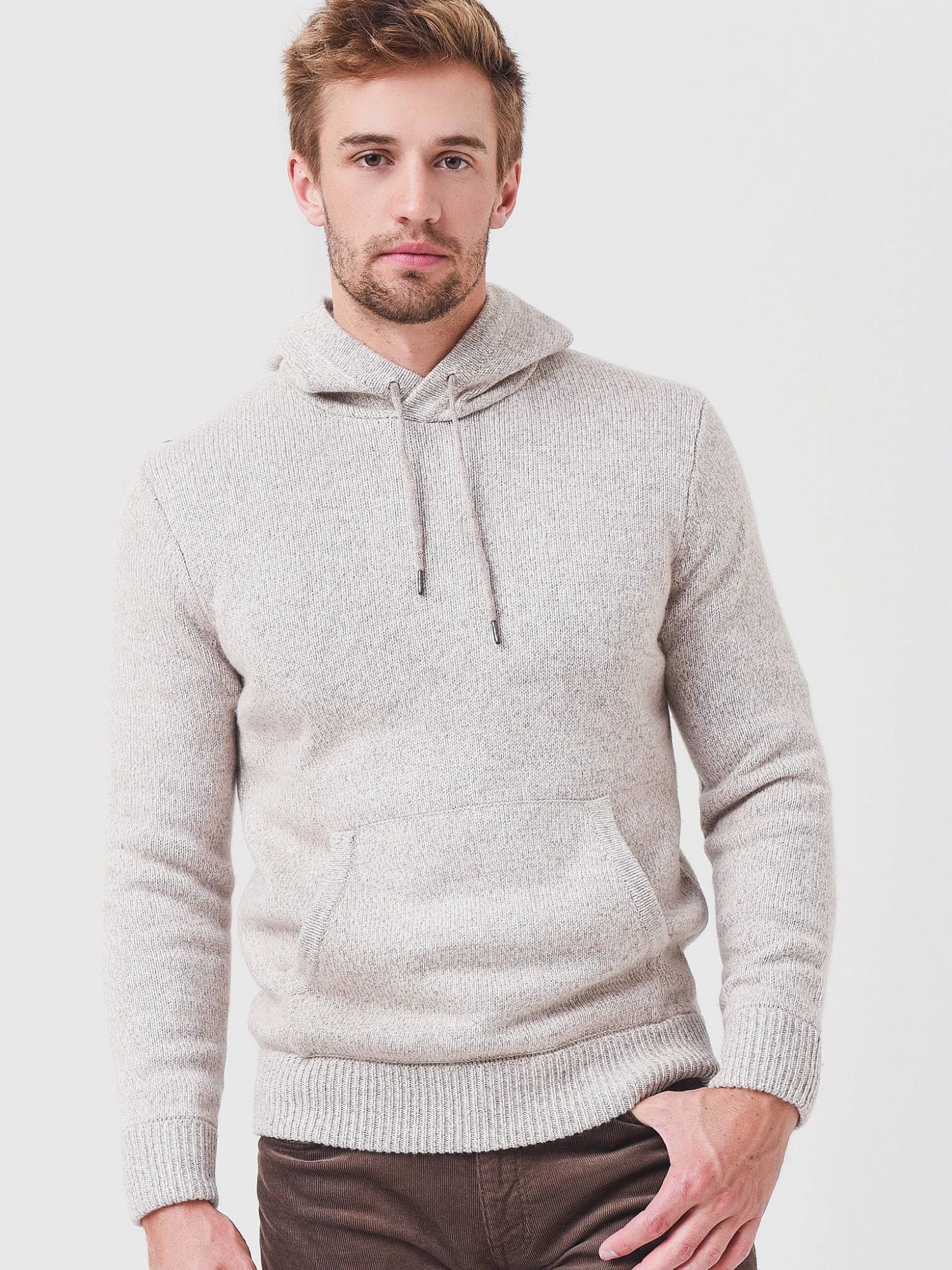 Faherty Brand Men's Cashmere Wool Marled Hoodie