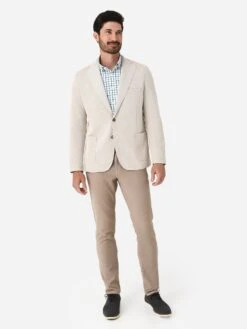 R51 Men's The Luca Jersey Knit Soft Jacket -ST.BERNARD THELUCAxWHITETAUPExAlt2 97340831