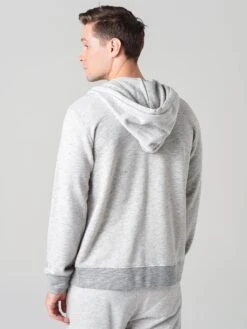 Velvet Men's Thomas French Terry Zip-Up Hoodie -ST.BERNARD THOMAS02xHEATHERGREYxAlt2
