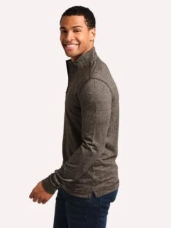 Rodd And Gunn Anvil Island 1/4 Zip -ST.BERNARD TP0194 TAUPEalt1