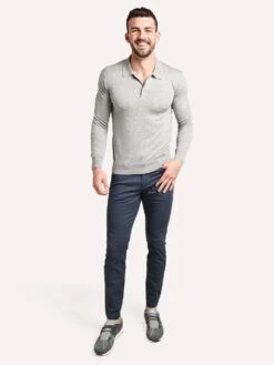 Greyson Men's Saratoga Polo -ST.BERNARD WSA2009 LIGHTGREYHEATHERalt3