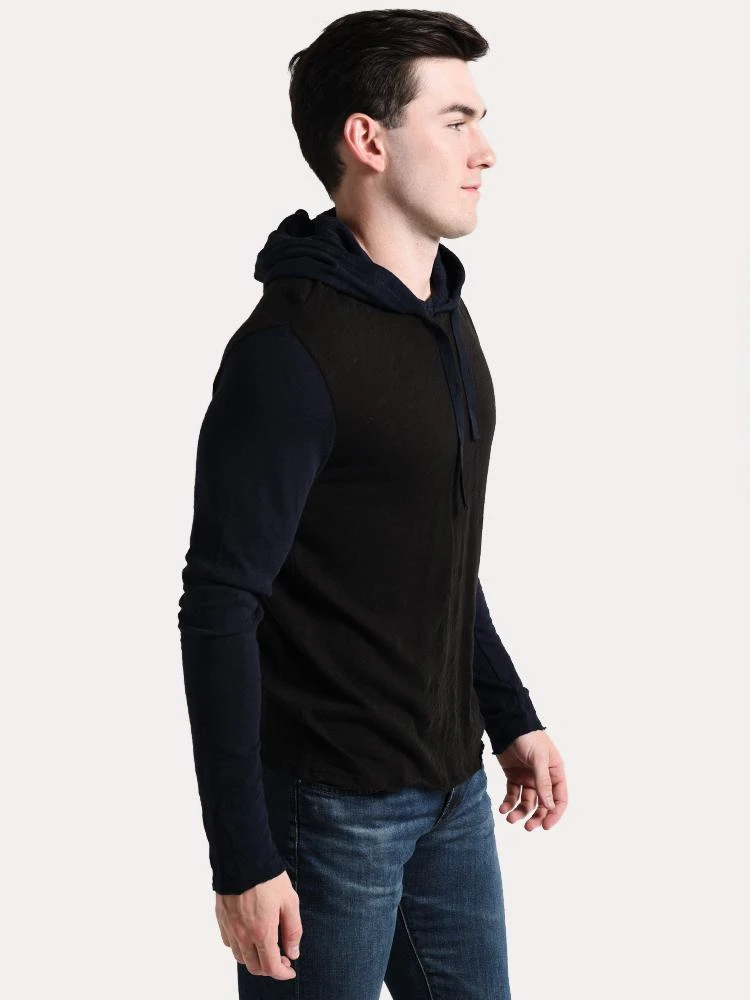ATM Men's Slub Jersey Color Block Hoodie 5 ATM Men's Slub Jersey Color Block Hoodie - Image 3