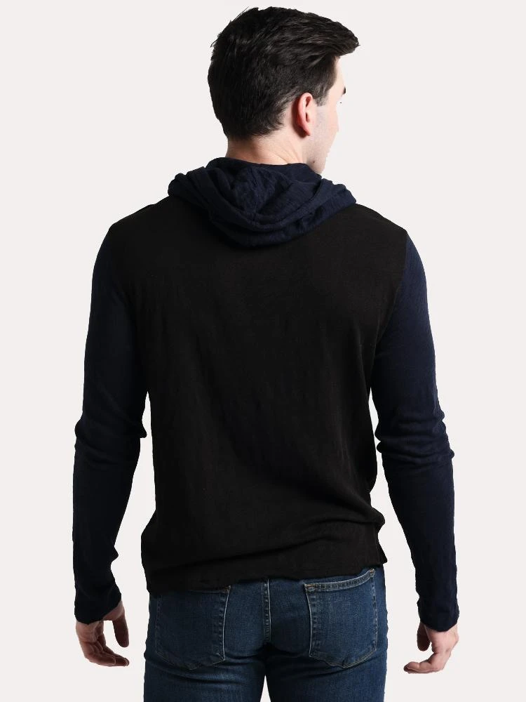 ATM Men's Slub Jersey Color Block Hoodie 6 ATM Men's Slub Jersey Color Block Hoodie - Image 4