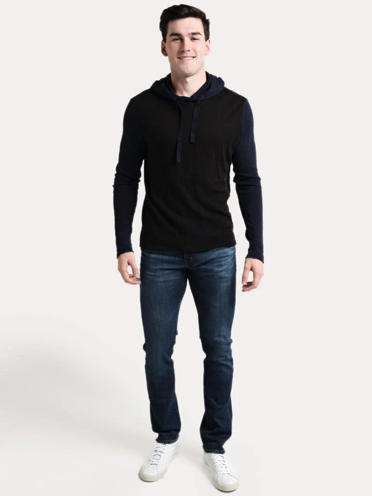 ATM Men's Slub Jersey Color Block Hoodie 7 ATM Men's Slub Jersey Color Block Hoodie - Image 5