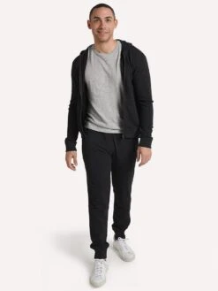 ATM Men's French Terry Hoodie -ST.BERNARD am4800 fq charcoalheatheralt3
