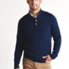 Hartford Cashmere High Neck Pullover -ST.BERNARD aqt7337 ink navy