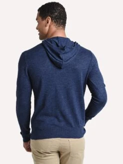 Hartford Men's Hoody Knitted Pull Over -ST.BERNARD art4324 navy indigomixalt3