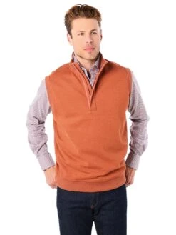Saint Bernard 1/4 Zip Covered Placket Vest