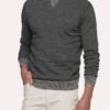 Johnnie-O Men's Elsinore Crewneck Sweater -ST.BERNARD jmsw1120 charcoal