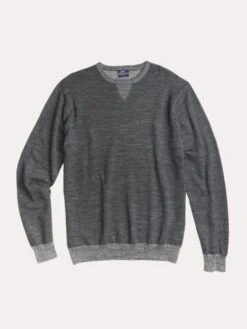 Johnnie-O Men's Elsinore Crewneck Sweater -ST.BERNARD jmsw1120 charcoalalt2