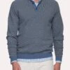 Johnnie-O Men's Clayton Henley Sweater -ST.BERNARD jmsw1180 mariner