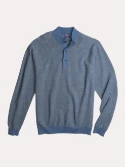 Johnnie-O Men's Clayton Henley Sweater -ST.BERNARD jmsw1180 marineralt1
