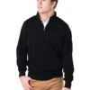 Peter Millar Men's Heather Interlock Quarter Zip Pullover