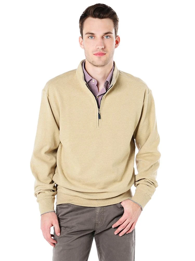 Peter Millar Men's Melange 1/4 Zip Fleece Pullover 4 Peter Millar Men's Melange 1/4 Zip Fleece Pullover - Image 2