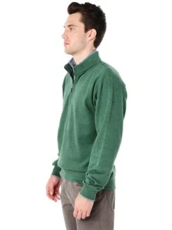 Peter Millar Men's Melange 1/4 Zip Fleece Pullover 10 Peter Millar Men's Melange 1/4 Zip Fleece Pullover -ST.BERNARD mf16k36 nottinghamalt2