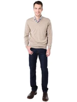 Peter Millar Men's Marino Wool V Neck Sweater 11 Peter Millar Men's Marino Wool V Neck Sweater -ST.BERNARD mf16s31 barleyalt1