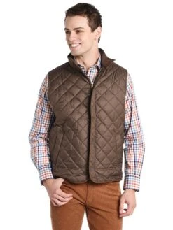 Peter Millar Essex Quilted Vest 10 Peter Millar Essex Quilted Vest -ST.BERNARD mf17z13 canopybrown
