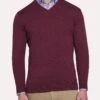 Peter Millar Crown Soft V-Neck Sweater -ST.BERNARD mf18s31 autumnfoliage