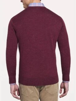 Peter Millar Crown Soft V-Neck Sweater -ST.BERNARD mf18s31 autumnfoliagealt1