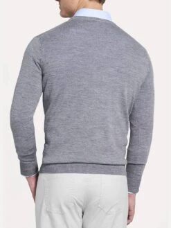 Peter Millar Crown Soft Sweater -ST.BERNARD mf18s42 britishgreyalt1