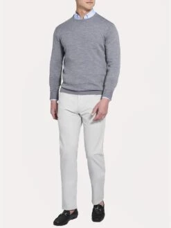Peter Millar Crown Soft Sweater -ST.BERNARD mf18s42 britishgreyalt2