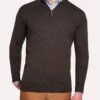 Peter Millar Crown Soft Quarter-Zip Sweater -ST.BERNARD mf18s52 branch