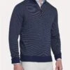 Peter Millar Needle Stripe Quarter-Zip Sweater -ST.BERNARD mf18s63 perfectnavy 8c9a936b 93d9 4f9b 8563 ef2f01ed3e0f
