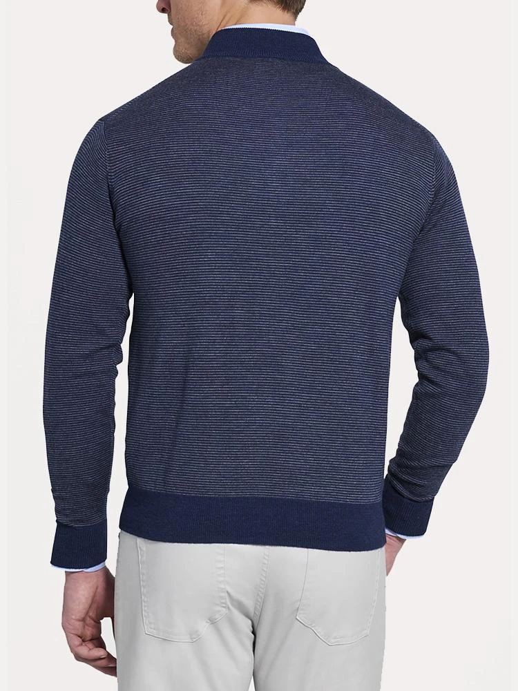 Peter Millar Needle Stripe Quarter-Zip Sweater 5 Peter Millar Needle Stripe Quarter-Zip Sweater - Image 3