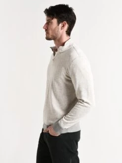Faherty Brand French Terry Pullover -ST.BERNARD mkc0073 athleticgreyalt1