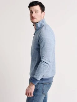 Faherty Dual Knit 1/4 Zip 9 Faherty Dual Knit 1/4 Zip -ST.BERNARD mkf1883 bluealt1