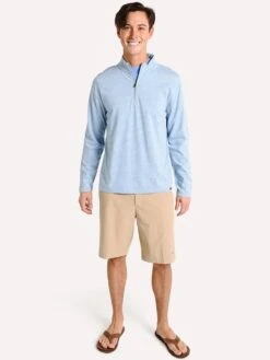Faherty Brand Men's Suffolk Pullover -ST.BERNARD mks1972 lightbluealt1