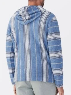 Faherty Terry Baja Poncho Montauk Blue Serape -ST.BERNARD mos1831 montaukblueserapealt1