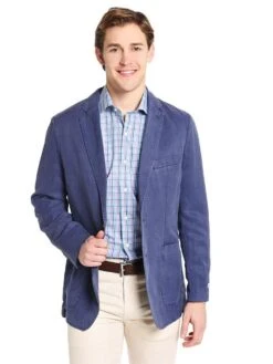 Peter Millar Men's Seaside Soft Sport Coat -ST.BERNARD ms17j07 atlanticbluealt1