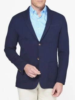 Peter Millar Men's Crown Comfort Blazer -ST.BERNARD ms18j07 navy f4ed5f18 c83c 441e 8ab3 83b7fe6b3a04