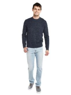 Grayers Multi Texture Crew 9 Grayers Multi Texture Crew -ST.BERNARD s001218nhr navyheatheralt1