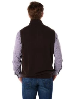 Saint Bernard Zip Mock Vest -ST.BERNARD s1603 brownalt3